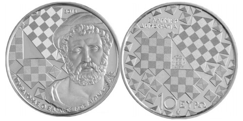 Греческая монета “Пифагор”